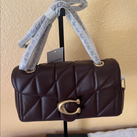 Coach Quilted Nappa Leather Chain Crossbody maple with Gold Hardware 20 - Picture 6 of 16